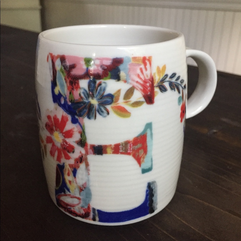 Anthro “E” mug
